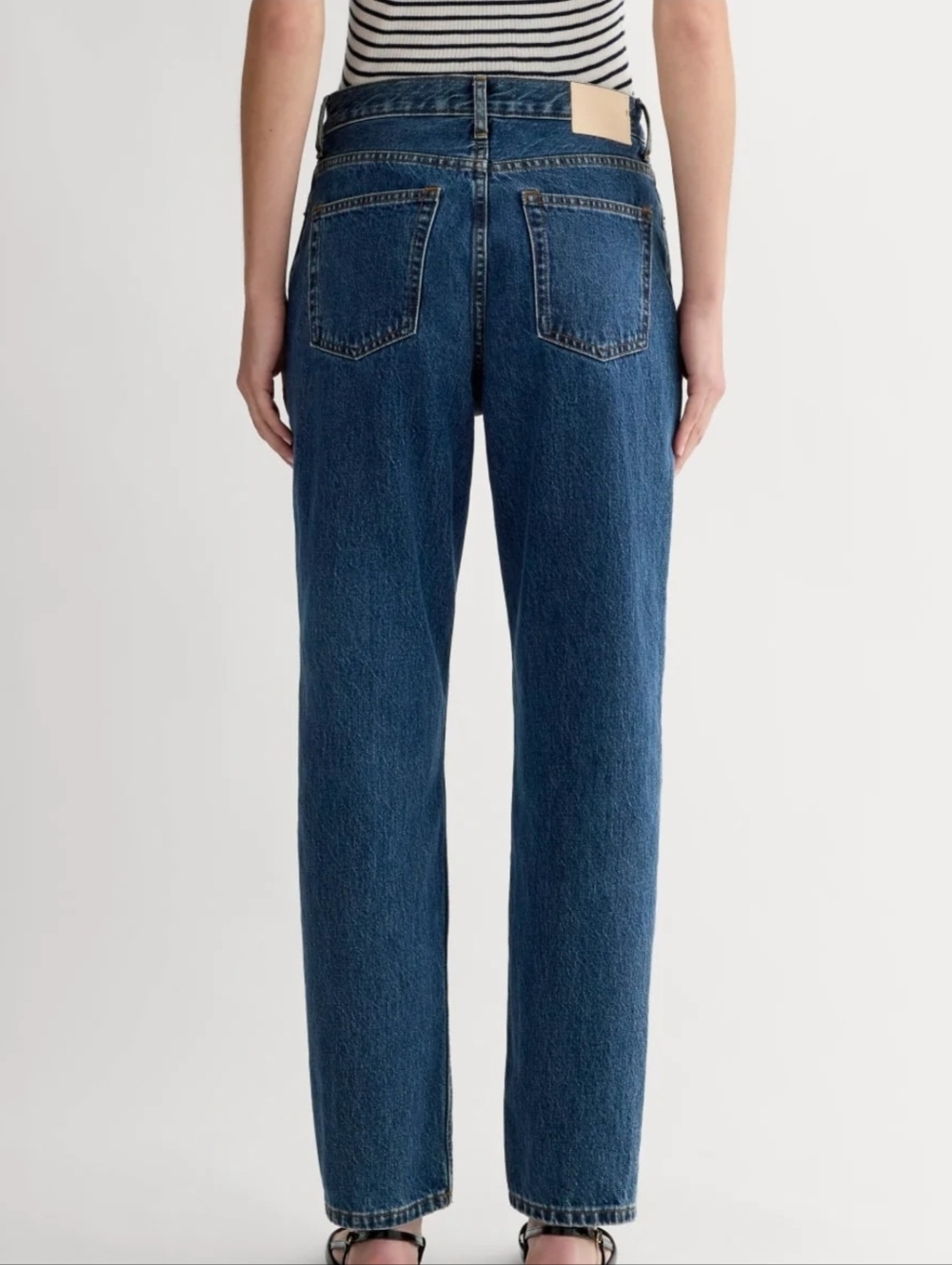 Everlane The 90's Cheeky Jean Organic Cotton - 29 Crop Deep Atlantic 26.5 Inseam - Picture 3 of 8